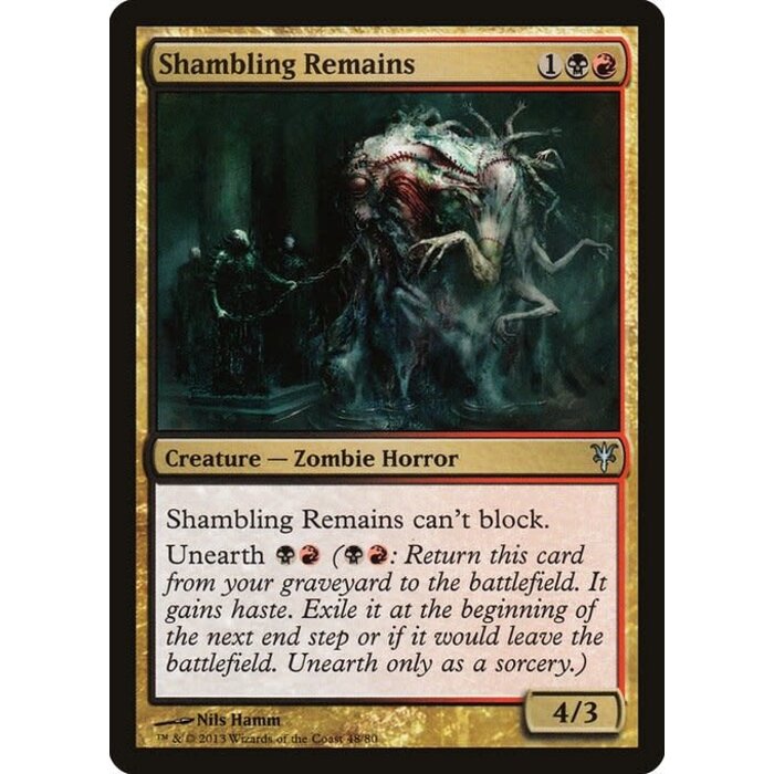 Magic: The Gathering Shambling Remains (048) Moderately Played