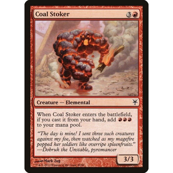 Magic: The Gathering Coal Stoker (049) Moderately Played