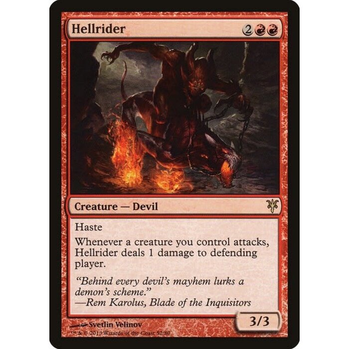 Magic: The Gathering Hellrider (052) Moderately Played