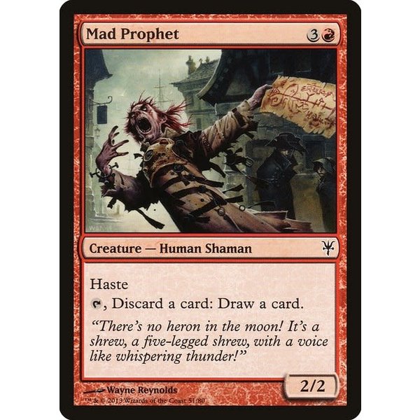 Magic: The Gathering Mad Prophet (051) Moderately Played