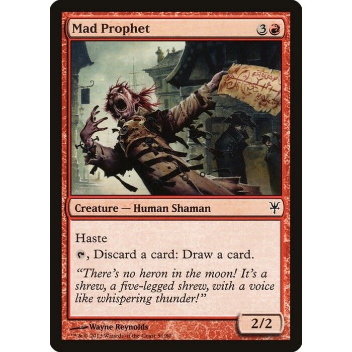 Magic: The Gathering Mad Prophet (051) Moderately Played