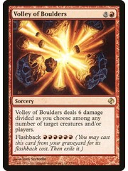 Magic: The Gathering Volley of Boulders (073) Moderately Played