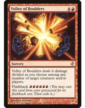 Magic: The Gathering Volley of Boulders (073) Moderately Played