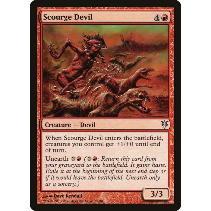 Magic: The Gathering Scourge Devil (055) Lightly Played
