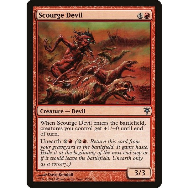 Magic: The Gathering Scourge Devil (055) Moderately Played
