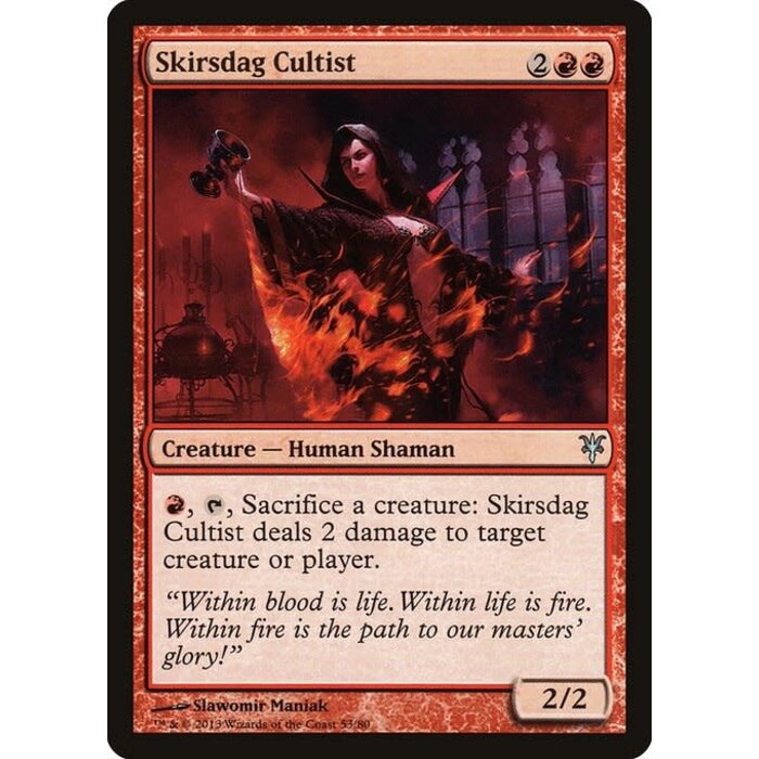 Magic: The Gathering Skirsdag Cultist (053) Moderately Played