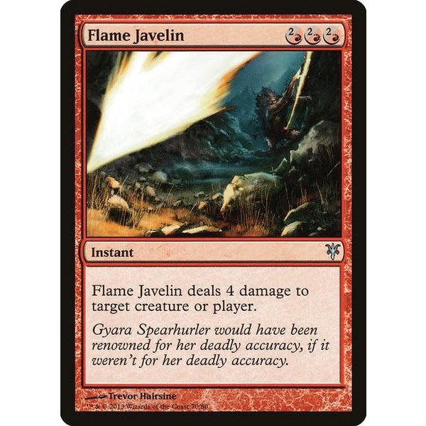 Magic: The Gathering Flame Javelin (070) Moderately Played