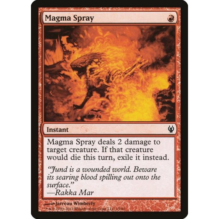 Magic: The Gathering Magma Spray (015) Moderately Played