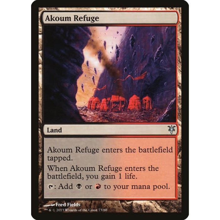 Magic: The Gathering Akoum Refuge (073) Lightly Played