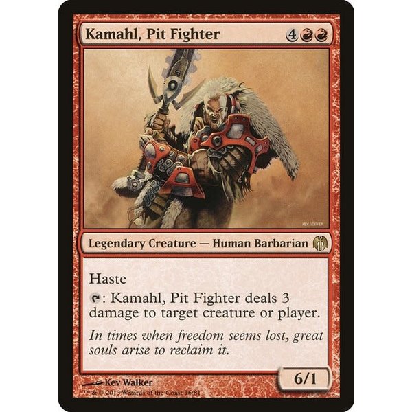 Magic: The Gathering Kamahl, Pit Fighter (016) Moderately Played