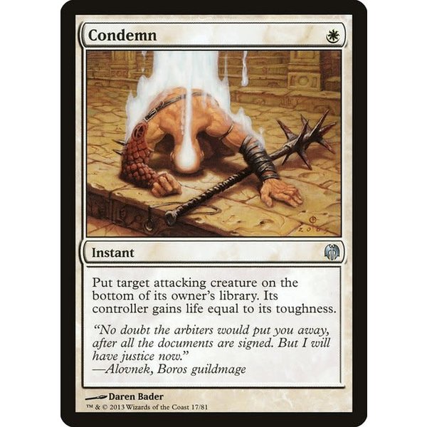 Magic: The Gathering Condemn (017) Lightly Played