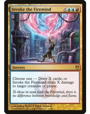 Magic: The Gathering Invoke the Firemind (031) Moderately Played