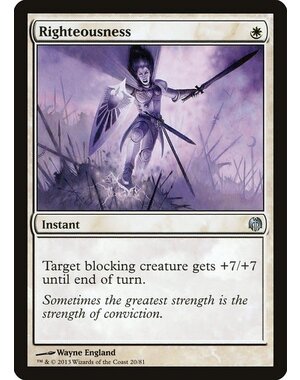 Magic: The Gathering Righteousness (020) Moderately Played