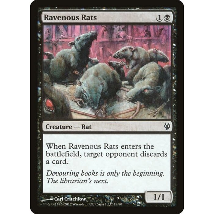 Magic: The Gathering Ravenous Rats (049) Lightly Played