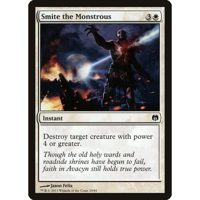 Magic: The Gathering Smite the Monstrous (029) Moderately Played
