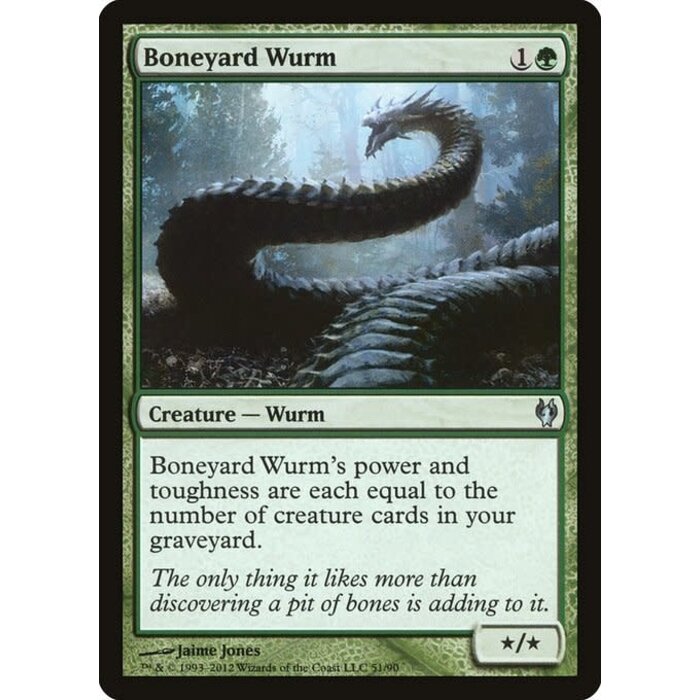 Magic: The Gathering Boneyard Wurm (051) Lightly Played