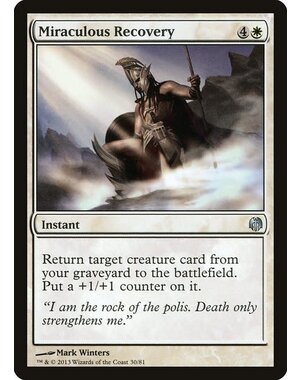 Magic: The Gathering Miraculous Recovery (030) Moderately Played
