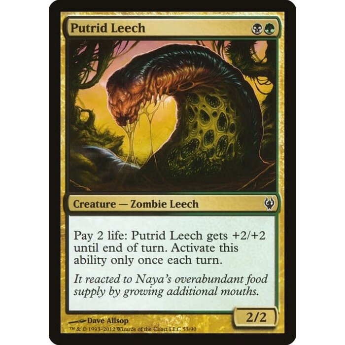 Magic: The Gathering Putrid Leech (053) Lightly Played