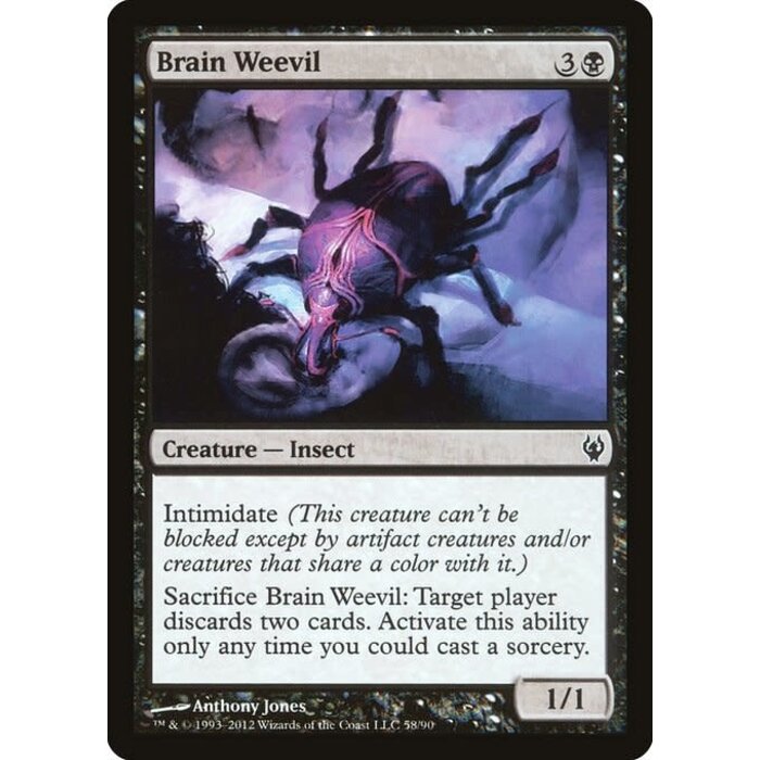 Magic: The Gathering Brain Weevil (058) Lightly Played