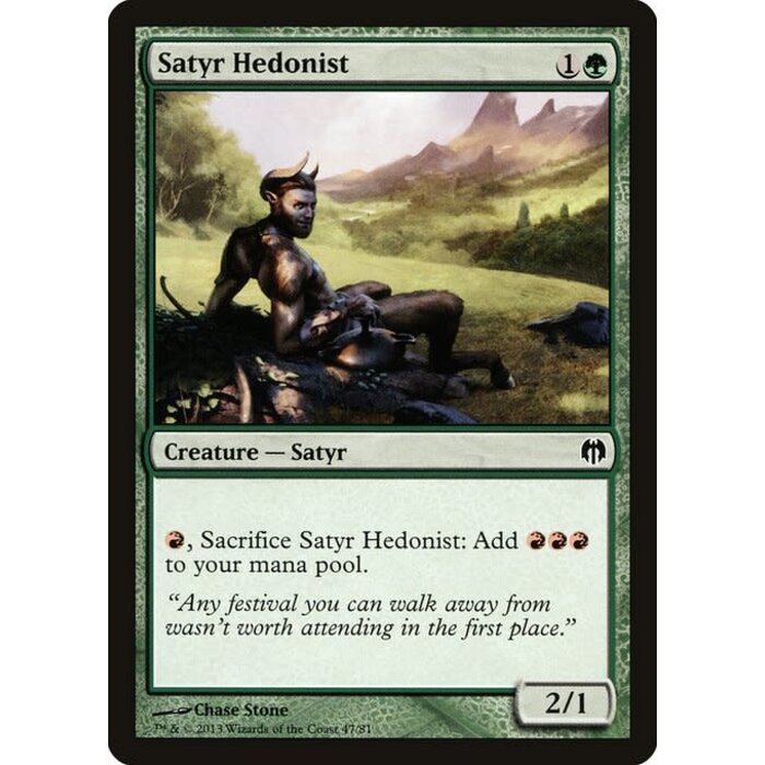 Magic: The Gathering Satyr Hedonist (047) Lightly Played