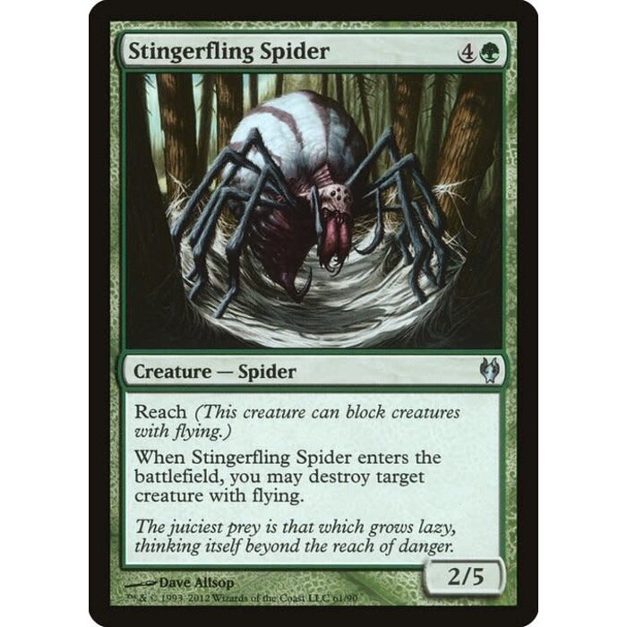 Magic: The Gathering Stingerfling Spider (061) Lightly Played