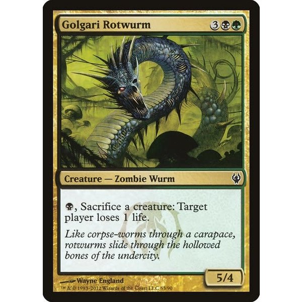 Magic: The Gathering Golgari Rotwurm (063) Moderately Played