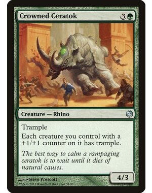 Magic: The Gathering Crowned Ceratok (051) Lightly Played