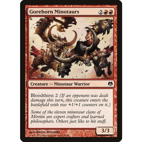 Magic: The Gathering Gorehorn Minotaurs (052) Heavily Played