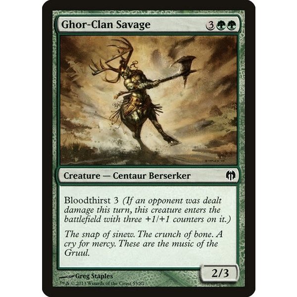 Magic: The Gathering Ghor-Clan Savage (053) Lightly Played
