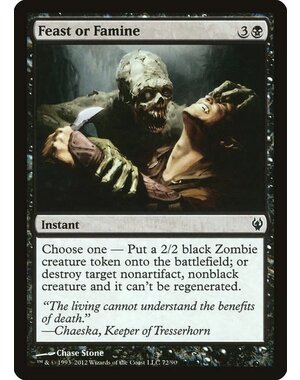 Magic: The Gathering Feast or Famine (072) Lightly Played