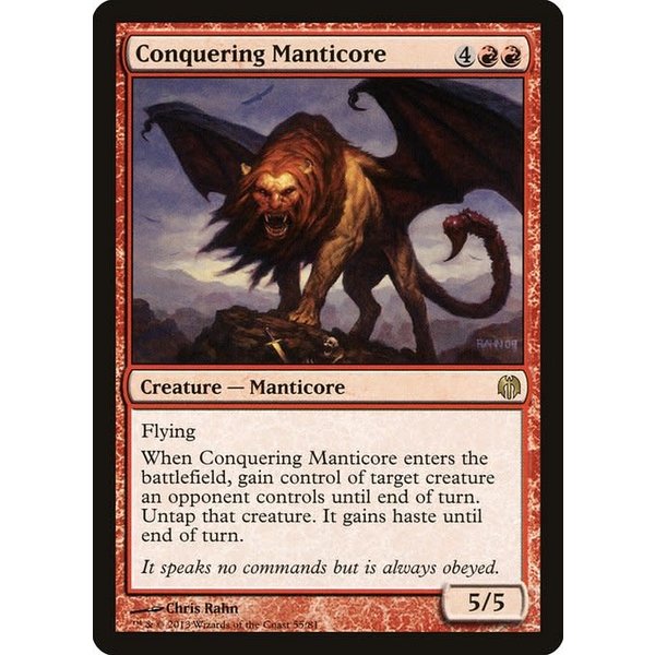 Magic: The Gathering Conquering Manticore (055) Moderately Played