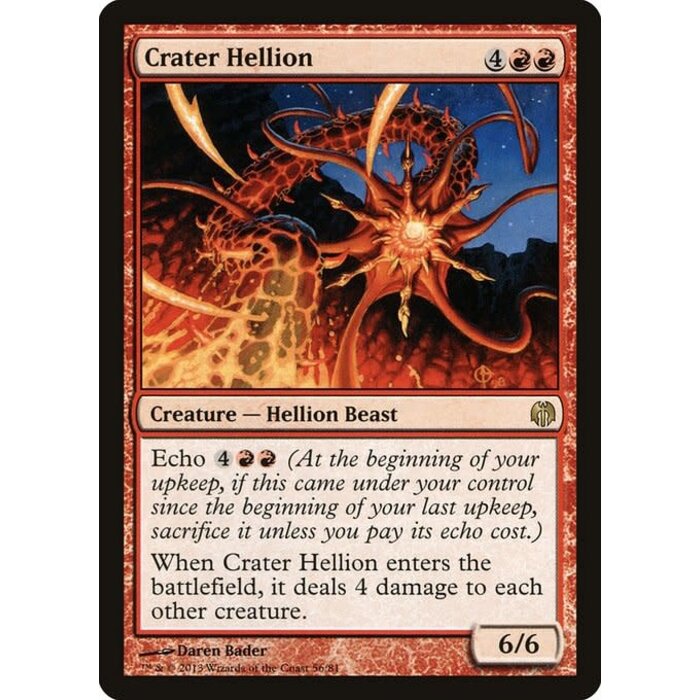 Magic: The Gathering Crater Hellion (056) Lightly Played