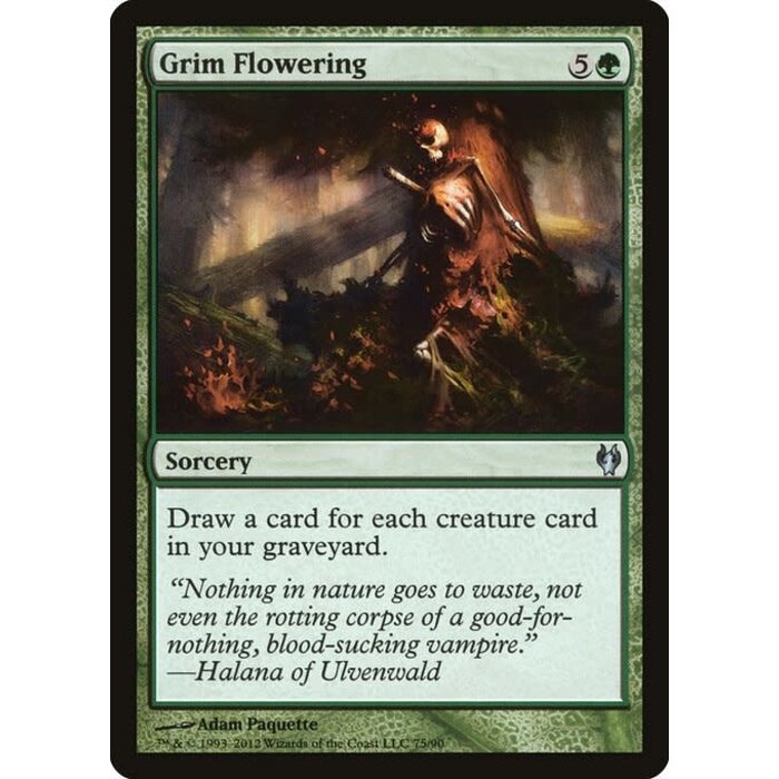 Magic: The Gathering Grim Flowering (075) Lightly Played