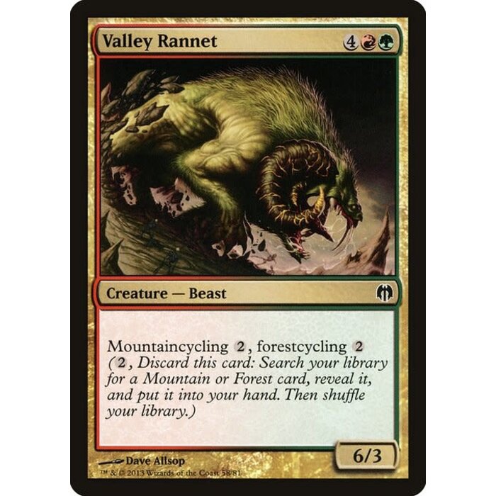 Magic: The Gathering Valley Rannet (058) Lightly Played