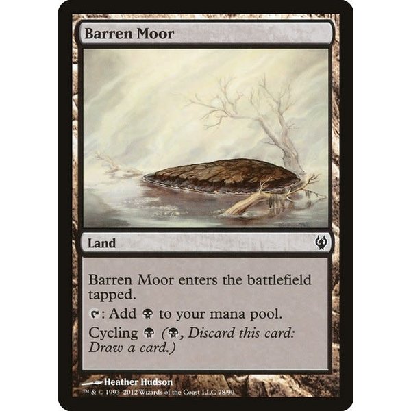 Magic: The Gathering Barren Moor (078) Moderately Played