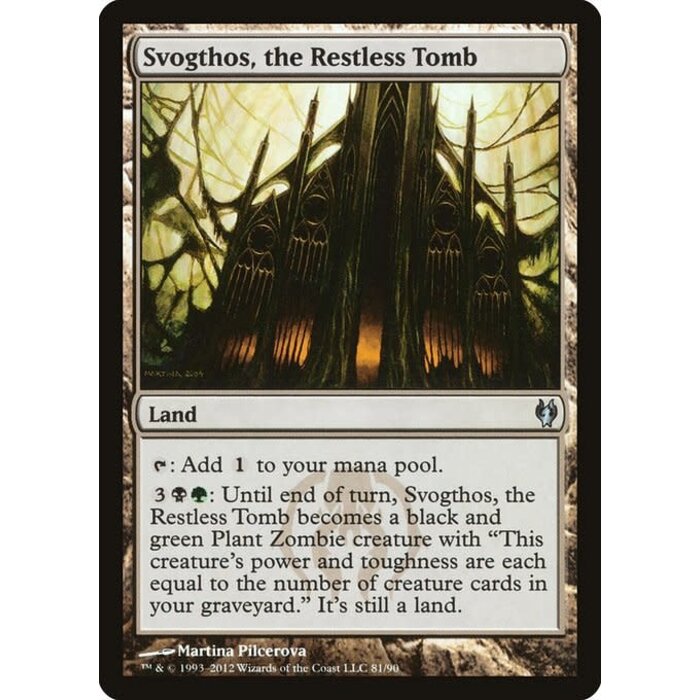 Magic: The Gathering Svogthos, the Restless Tomb (081) Moderately Played