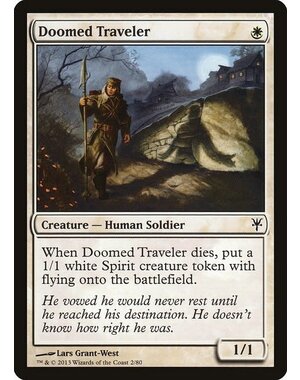 Magic: The Gathering Doomed Traveler (002) Moderately Played