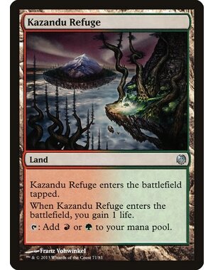 Magic: The Gathering Kazandu Refuge (071) Lightly Played