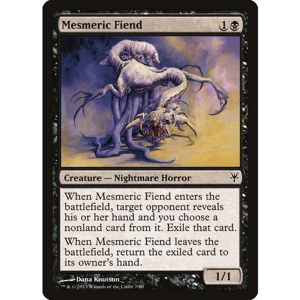 Magic: The Gathering Mesmeric Fiend (007) Moderately Played
