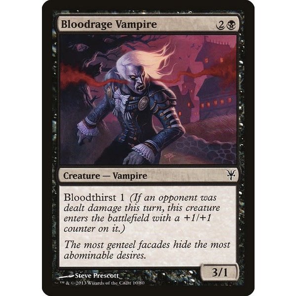 Magic: The Gathering Bloodrage Vampire (010) Moderately Played