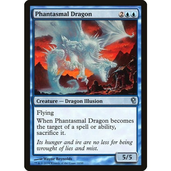 Magic: The Gathering Phantasmal Dragon (014) Moderately Played