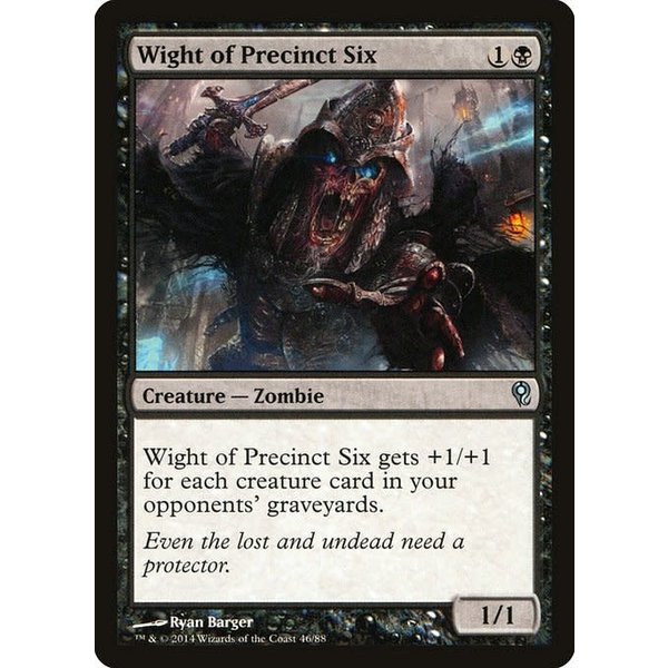Magic: The Gathering Wight of Precinct Six (046) Moderately Played