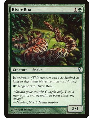 Magic: The Gathering River Boa (049) Moderately Played