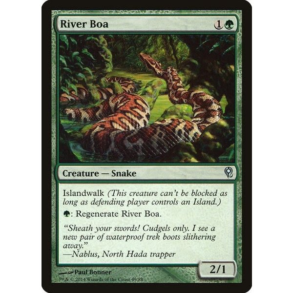 Magic: The Gathering River Boa (049) Lightly Played