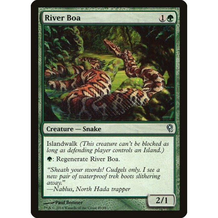 Magic: The Gathering River Boa (049) Lightly Played