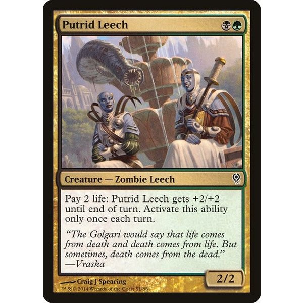 Magic: The Gathering Putrid Leech (051) Lightly Played
