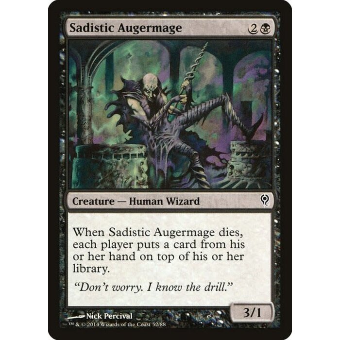 Magic: The Gathering Sadistic Augermage (052) Moderately Played