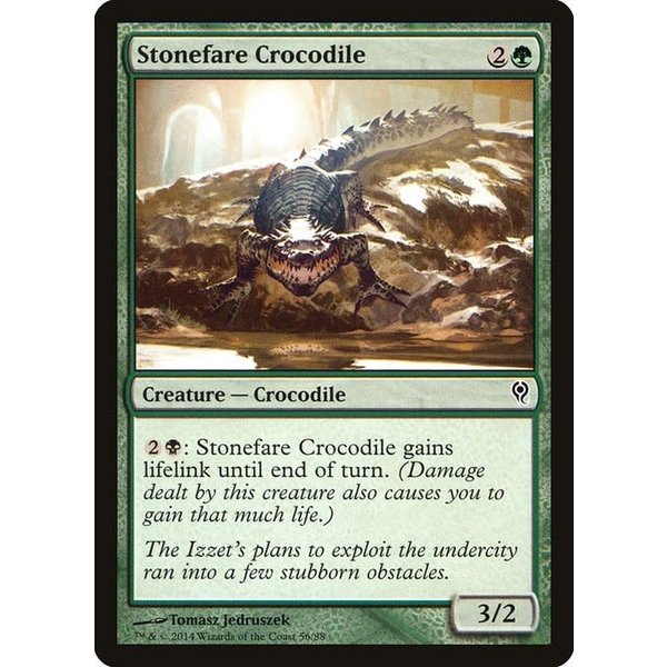 Magic: The Gathering Stonefare Crocodile (056) Lightly Played