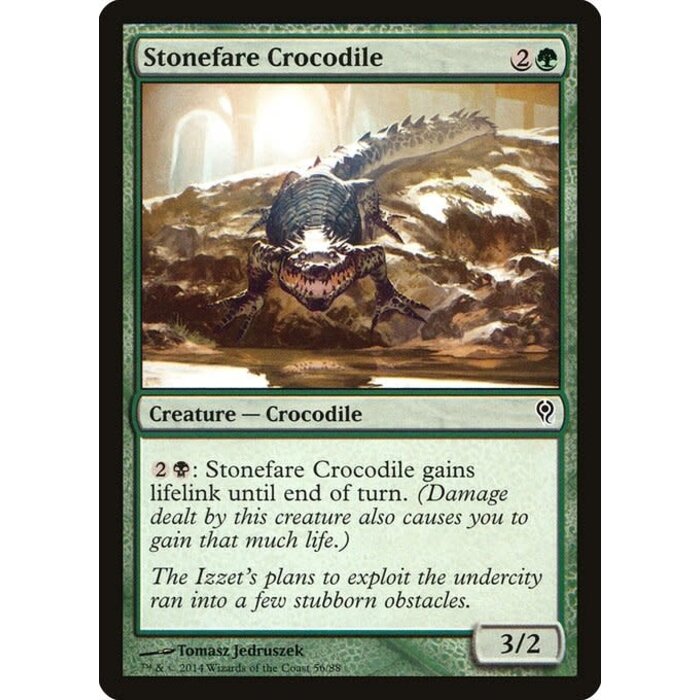 Magic: The Gathering Stonefare Crocodile (056) Lightly Played