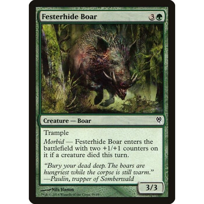 Magic: The Gathering Festerhide Boar (059) Lightly Played